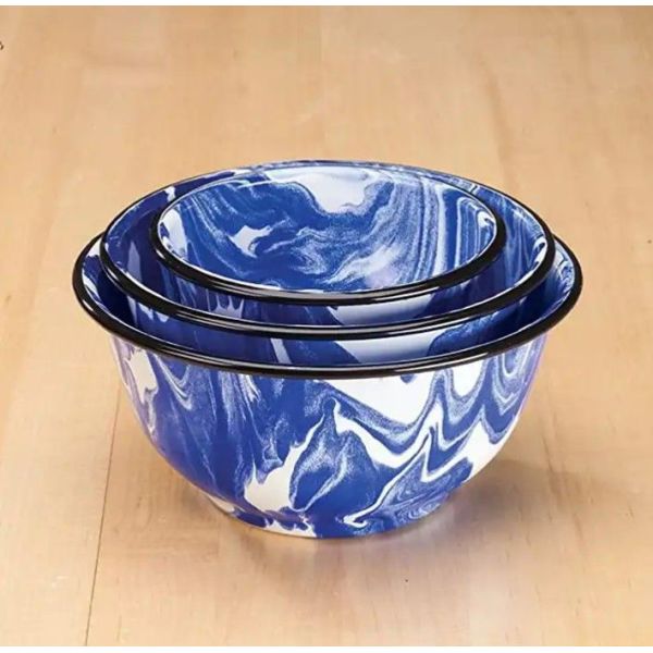 Double Coating Carbon Steel Custom Metal Enamel Plates Bowls Dinner Tableware Collection
