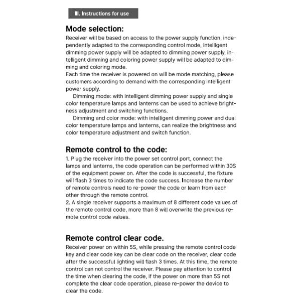 Centralized Control LED Wireless Receiver 2.4GHz For Home Lighting S1015D