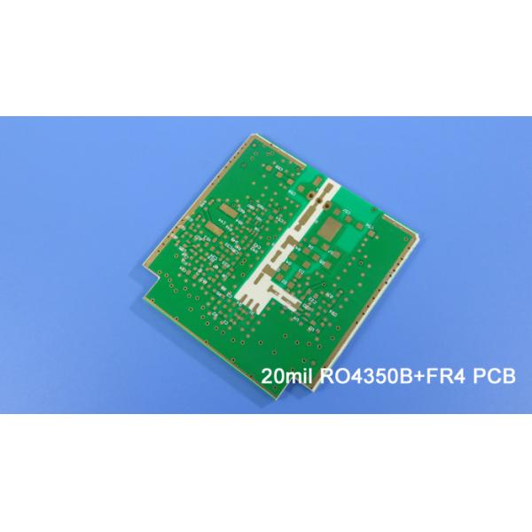 PCB 4 слоев гибридный сделал на 20mil RO4350B и FR-4 для приемопередатчика GPS
