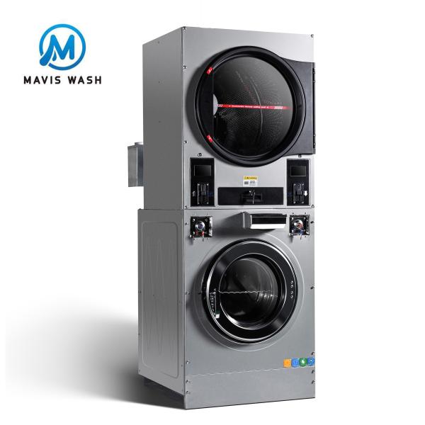 16KG Stack Washer and Dryer Laundromat Industrial Laundry Washing Machines Commercial Washer Dryer for Hotel Hospital University