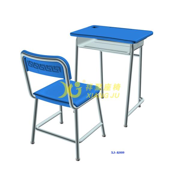 Middle School Single Desk And Chair With Color Customied / Classroom Furniture