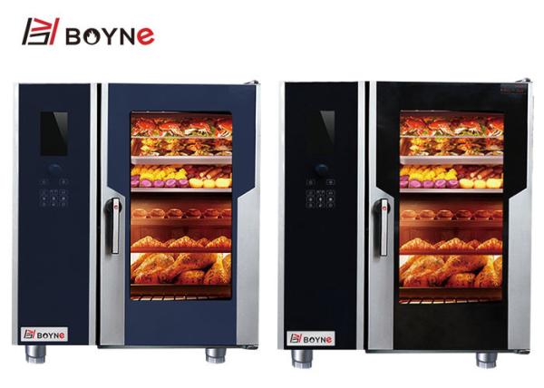 Cozinha comercial que cozinha a versão de aço inoxidável Combi Oven With Injection de Elctric LCD do equipamento