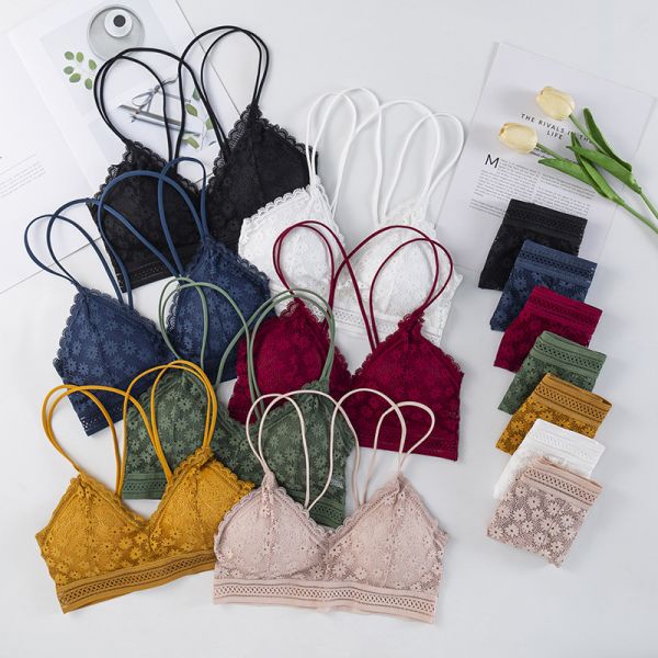 Best Quality Sexy Fashion Women Lace Panties Bra Set Low MOQ Underwear Wholesale Sexy Lace Bra Set Women