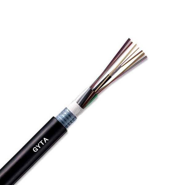 Outdoor 12 Core Fiber Optic Cable Layer Stranded Armored Optical Cable