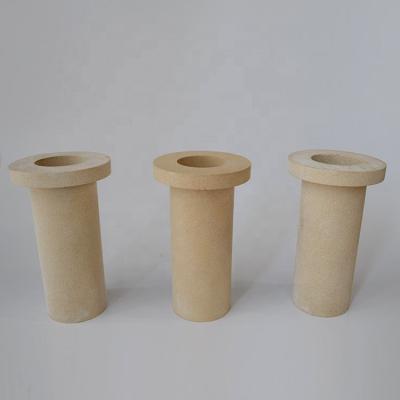 Industrial Mullite Ceramic Insulator Tube Alumina Ceramic Components High Temperature