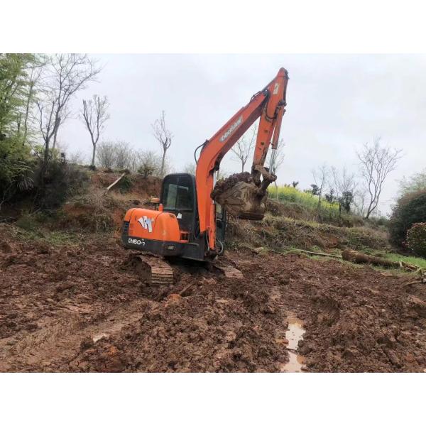 2010 EX60 Second Hand Mini Excavator 38.1kw With Original Hydraulic Valve