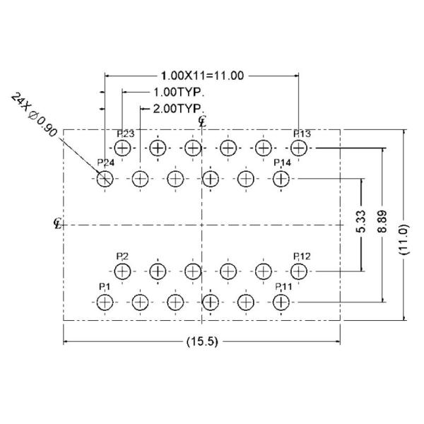 Основание 1000 - трансформатор Pin L12N003-0 24 одиночное гаван фильтра LAN t магнитный