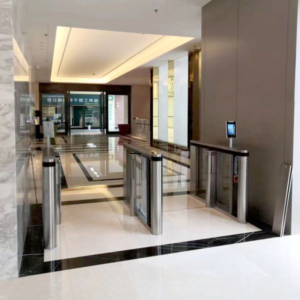 Slim Speed Gate Turnstile , Optical Turnstile Manufacturers For Office Access