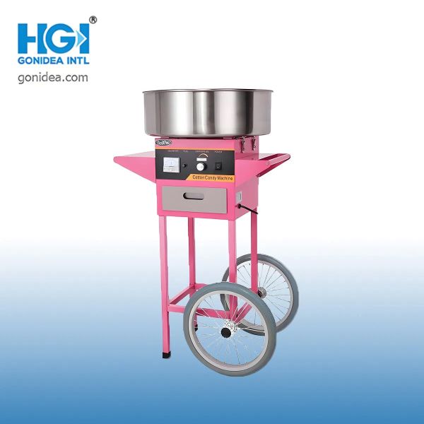 950W Automatic Cotton Candy Machine with Stainless Steel Bowl for Commercial Use