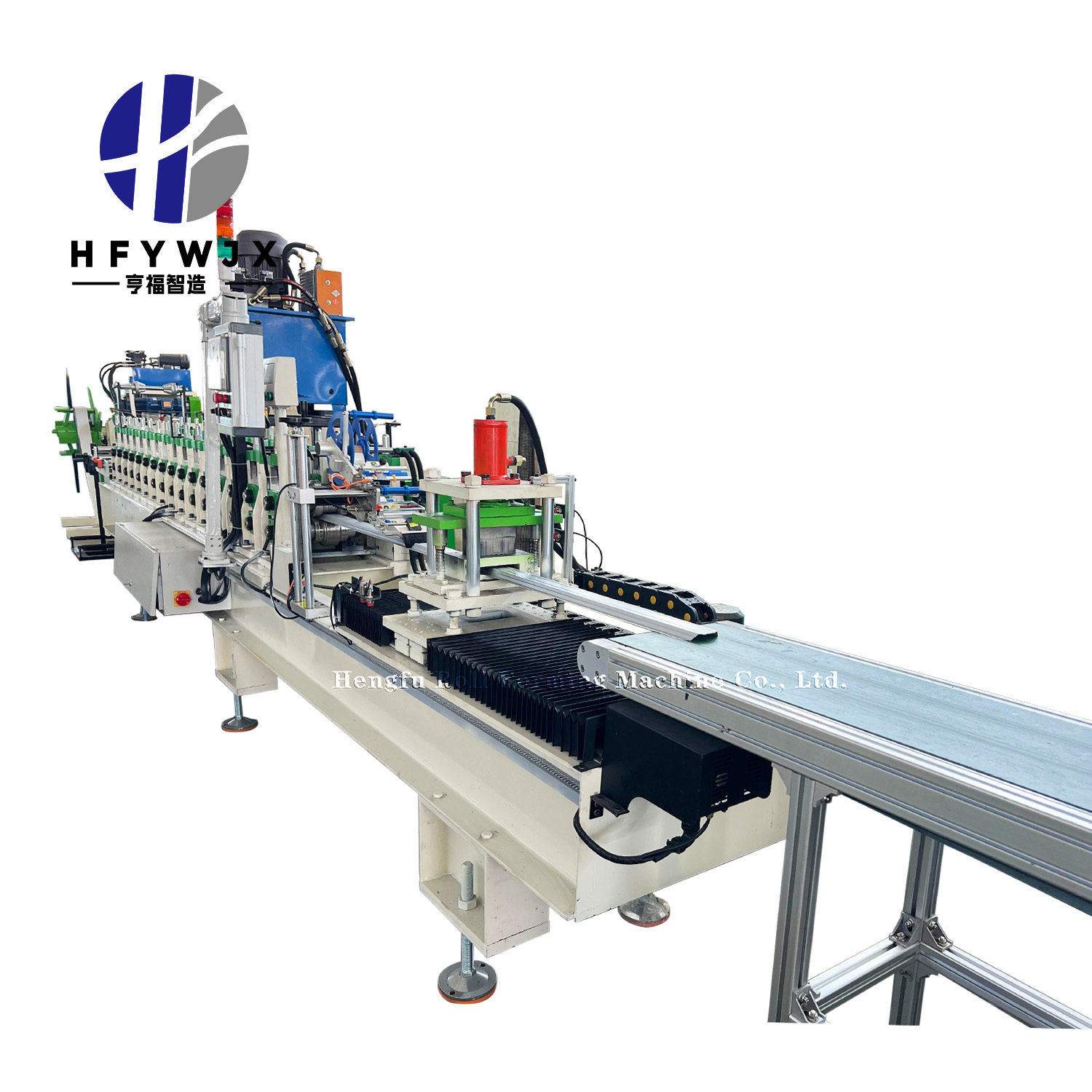 Automatic Fence Roll Forming Machine with 16 Rows Rollers Non-stop Flying Shear