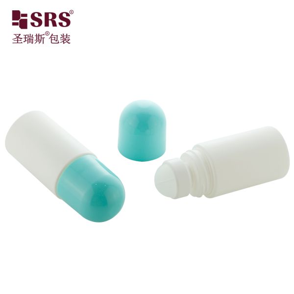 60ml 2 oz Custom Color PP PCR Eco-friendly Plastic Bottle Deodorant Roll on Packaging