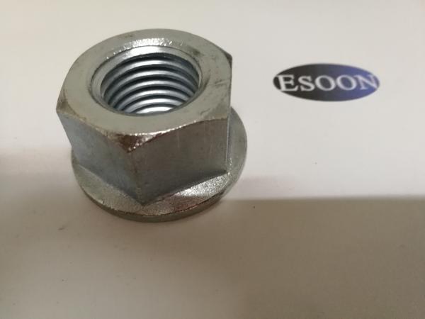 M24-3.0 Hex flange nuts DIN6923 Non-Serrated Zinc plated ISO4161 Steel Grade 8