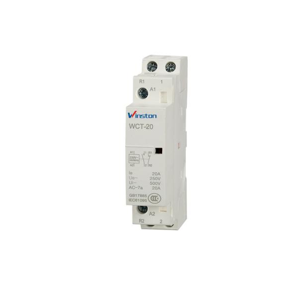 20A 1NO NC Electricity WCT 2P Small AC Contactor Auxiliary Control