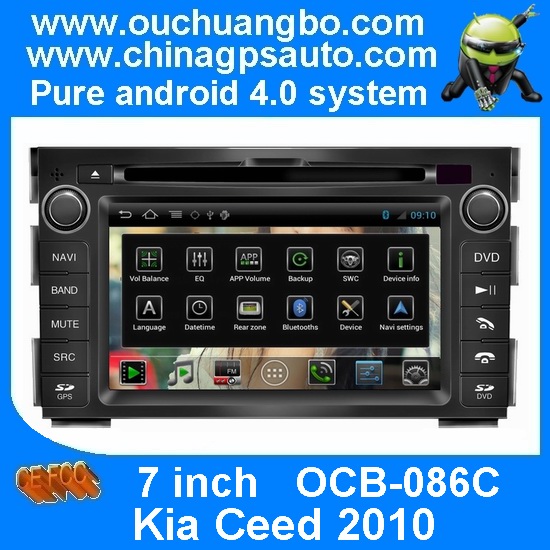 Ouchuangbo Android 4.0 Car 3G Wifi GPS Navigation for Kia Ceed 2010 with S150 Radio Stereo USB RDS OCB-086C
