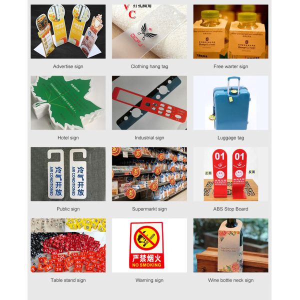 Custom Plastic PVC Door Hangers Flyers Logo Room Door Open House Sign Real Estate Agents For Hotel