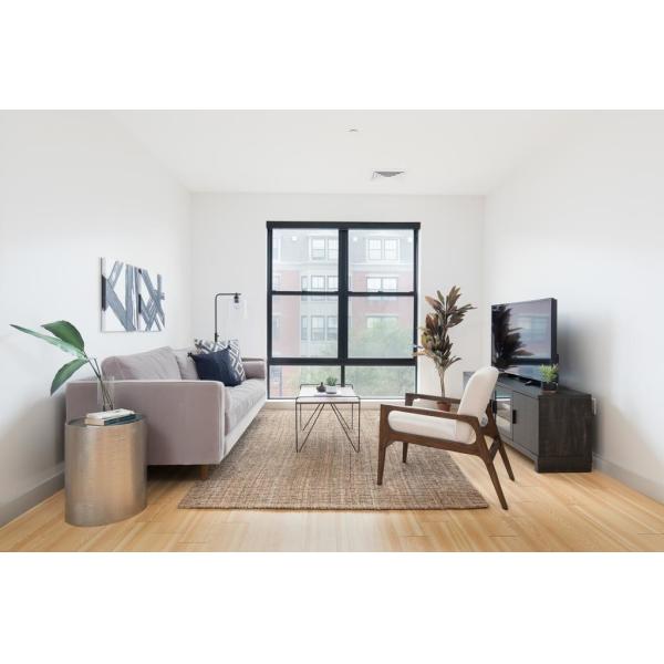 Hotel style Apartment interior design Budget Furniture Bedroom set by Industiral style made Walnut wood with Metal tube