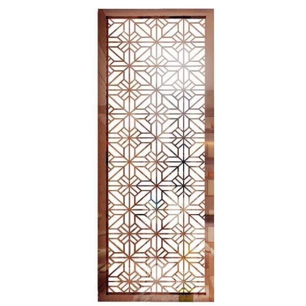 Decorative Laser Cut Metal Room Dividers Stainless Steel For Restaurant