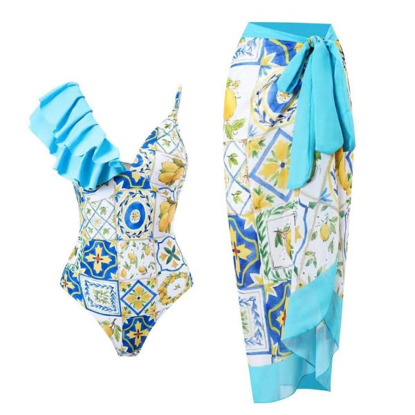 Tela especial roupa de banho de três senhoras do biquini do roupa de banho da parte 3 partes