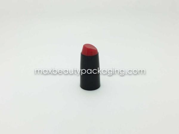 N2083 lipstick shape nail polish cap nail polish packaging double injection cap uv color coating available flat brush