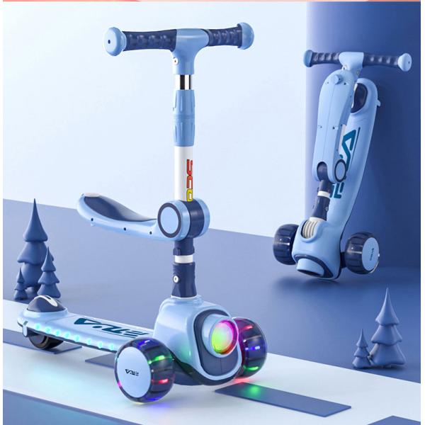 Scooter for Kids Ages 3-12 Foldable Height 4 Adjustable Collapsible Kick Scooter Max Load 200 LBS