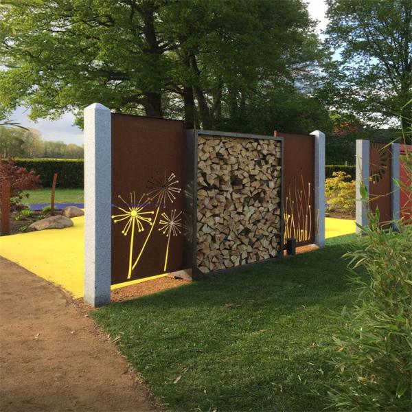 Tela de aço da privacidade de Corten dos produtos altos do jardim do metal da rigidez excelente