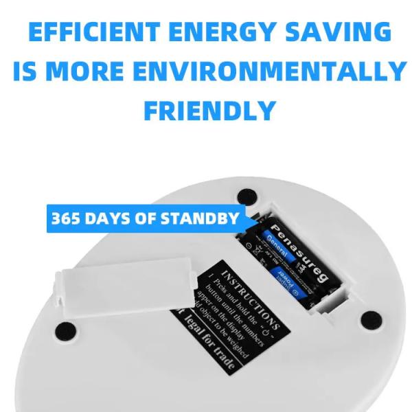 10kg Electronic Digital Scale Round Weight Measuring Food Weighing Scale