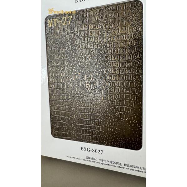 3D Wall Imitation Antique Copper Decoration Stainless Steel Sheets