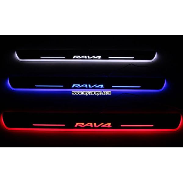 Toyota RAV4 car door welcome lights LED Moving Door sill Scuff for sale