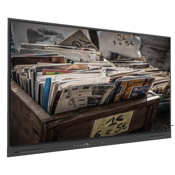 Interactive Flat Panel Displays 110 Inch Large Screen Android OPS PC USB HDMI TYPE-C Connection Ports All in One 50 Touch Points Wall Type Mobile