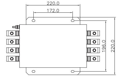 440V трехфазный четырехпроводной фильтр 150A фильтр подавления EMI для промышленного применения