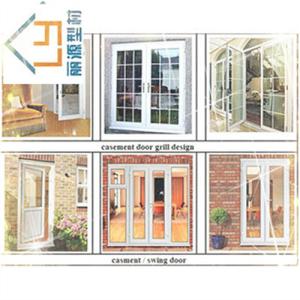 La fenêtre du tissu pour rideaux UPVC profile la haute sécurité rectangulaire