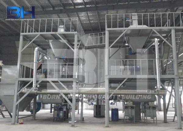 Ceramic Tile Adhesive Machine , Intelligent Dry Mix Mortar Manufacturing Plant