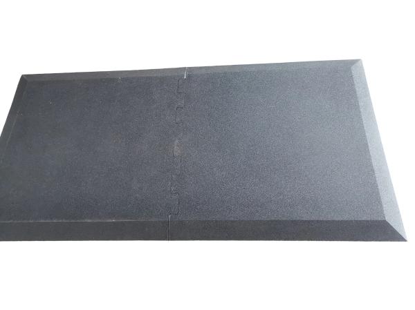Black Rubber Grounding Mat Anti Slip Anti Static Custom Size Rubber Mats