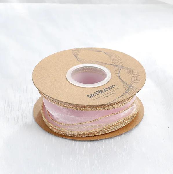 Organza Ribbon For Gift Wrap Flower Packaging Solid Color Fishtail Yarn Ribbon Satin