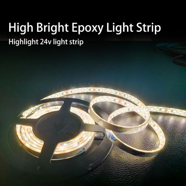 IP65 Flexible SMD 2835 LED Strip Light Epoxy Waterproof 12V / 24V