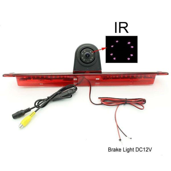 HD Car Brake Light Rear View Backup Camera, Parking Reverse Camera for Citroen Jumpy, Peugeot Expert, Toyota Proace 2016-2019