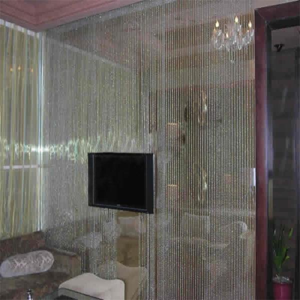 Hot sale fashion metal ball chain curtain metal beaded curtain for room divider partition