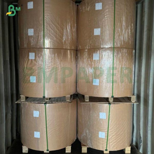 250gsm Unbleahed PE Coated  Bamboo Kraft Paper For Paper Cup
