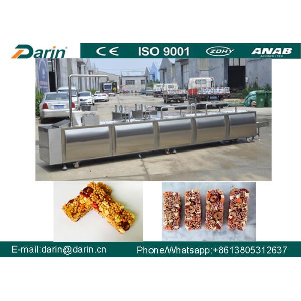 Puffed Snack Roasted Barley Cereal Bar Machine safety SUS304 Material 300-400kg/hr