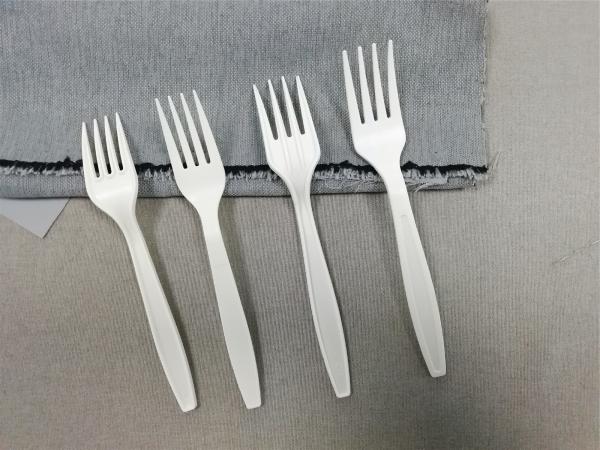 5.5/6.3/7 Inch Compostable Cutlery Set Fork Spoon Knife None Environmental Damage Corn Starch Cutlery