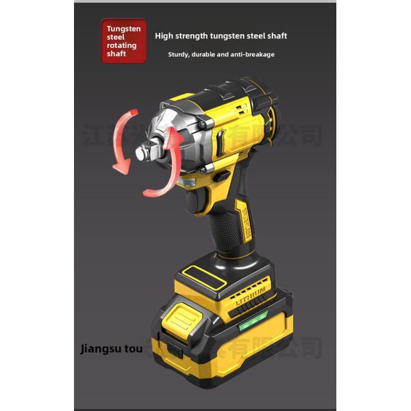 High Torque Electric Wrench for Auto Repair 20V Brushless Motor Rechargeable LI-Ion Impact Wrench DIY Private Model Car Lifts