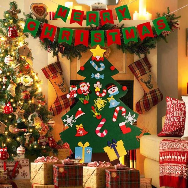 DIY Felt Christmas Hand Crafts Tree Sets Ornament Decoration Multi - Color Choice