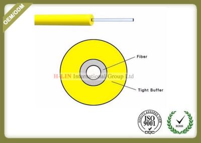 Tight Buffered Indoor Fiber Optic Cable 0.9mm / 0.6mm With 12 Colours