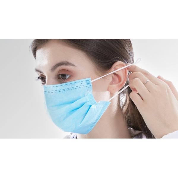 Не сплетенные маски Earloop устранимые, медицинский хирургический лицевой щиток гермошлема 3ply