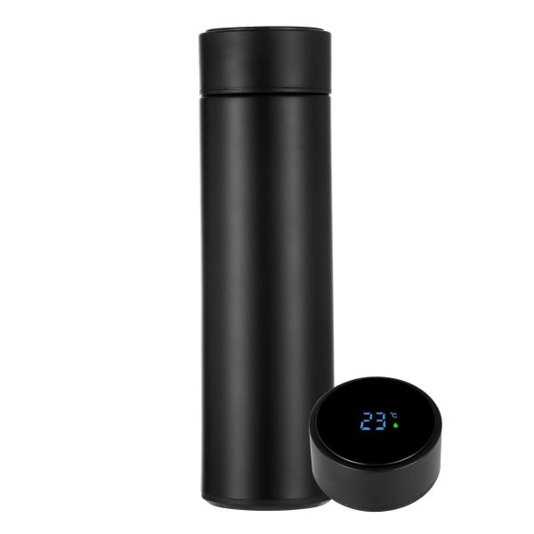 350/500 ml bouteille d'eau intelligente en acier inoxydable avec affichage de température LED