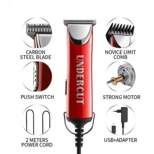Cable USB ou adaptador Homens Trimmer de cabelo para uso doméstico Pro Trimmer de cabelo