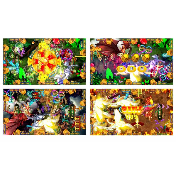 Stand Up Fish Table Arcade Game Board Peacock Kingdom 2-4 Players