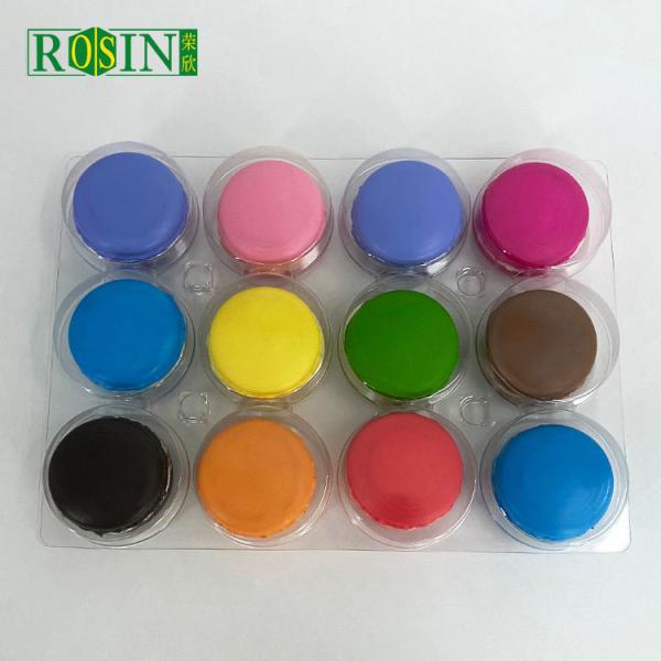 12 Pcs Plastic Macaron Containers Rectangle Hygiene And Safety With Lid