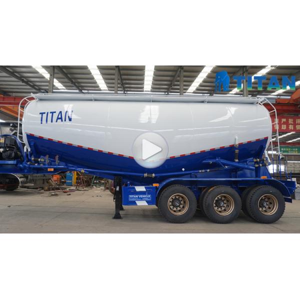TITAN New 3 Axle 40ton 50ton V Type Dry Powder Cement Bulker Bulk Cement Tanker Trailer