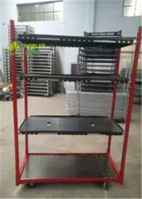 A estufa holandesa do carro do trole do berçário do recipiente do rolo do centímetro cúbico das prateleiras do trole cresce o carro